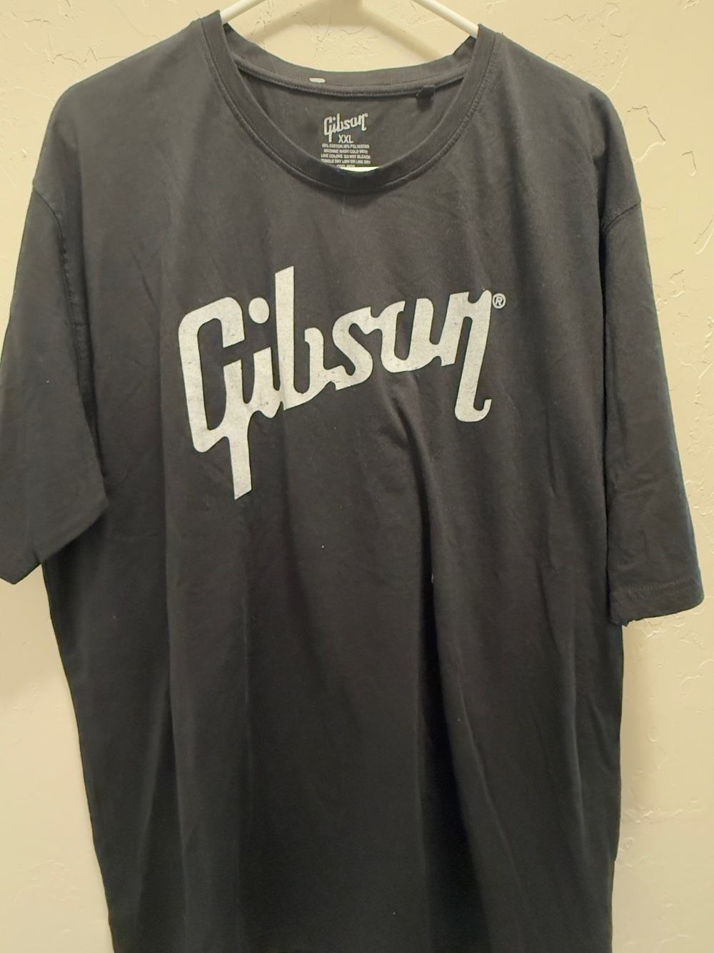 Gibson Black Logo Tee - Men's Comfortable Cotton Shirt